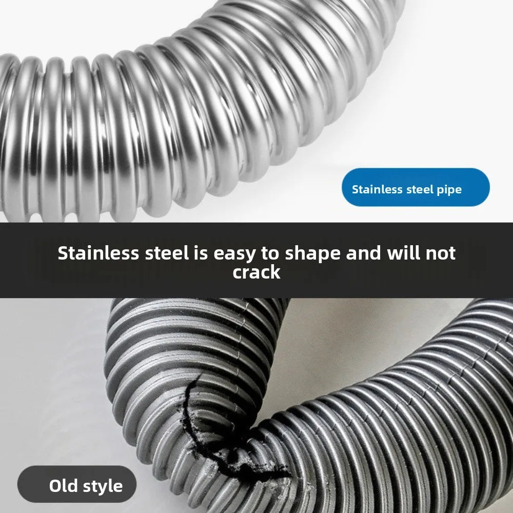 Kitchen Sink Drain Pipe Anti Rat Bite Stainless Steel Sink Strainer Deodorant Wash Basin Sewer Drainer Bathroom Accessories Oasis Select