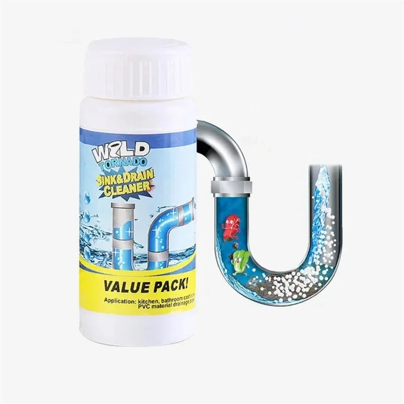 High Efficiency Sink Drain Cleaner Clog Remover Kitchen Sewer Power Pipe Channel Powder - Powerful Cleaning Tool for Home Oasis Select Default Title