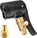 Metal Air Chuck Durable Universal 2-in-1 Bicycle Pump Nozzle Adapter Valve Connector for Car Motorcycle Bike Tire Inflator Tool Oasis Select black