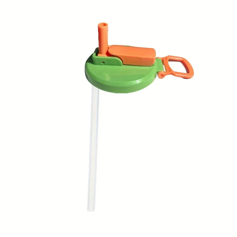 Reusable Lid for Soft Drink Cans That Comes in Four Colors Designed for Beverages, Juices, And Soft Drinks Complete with a Straw Oasis Select green