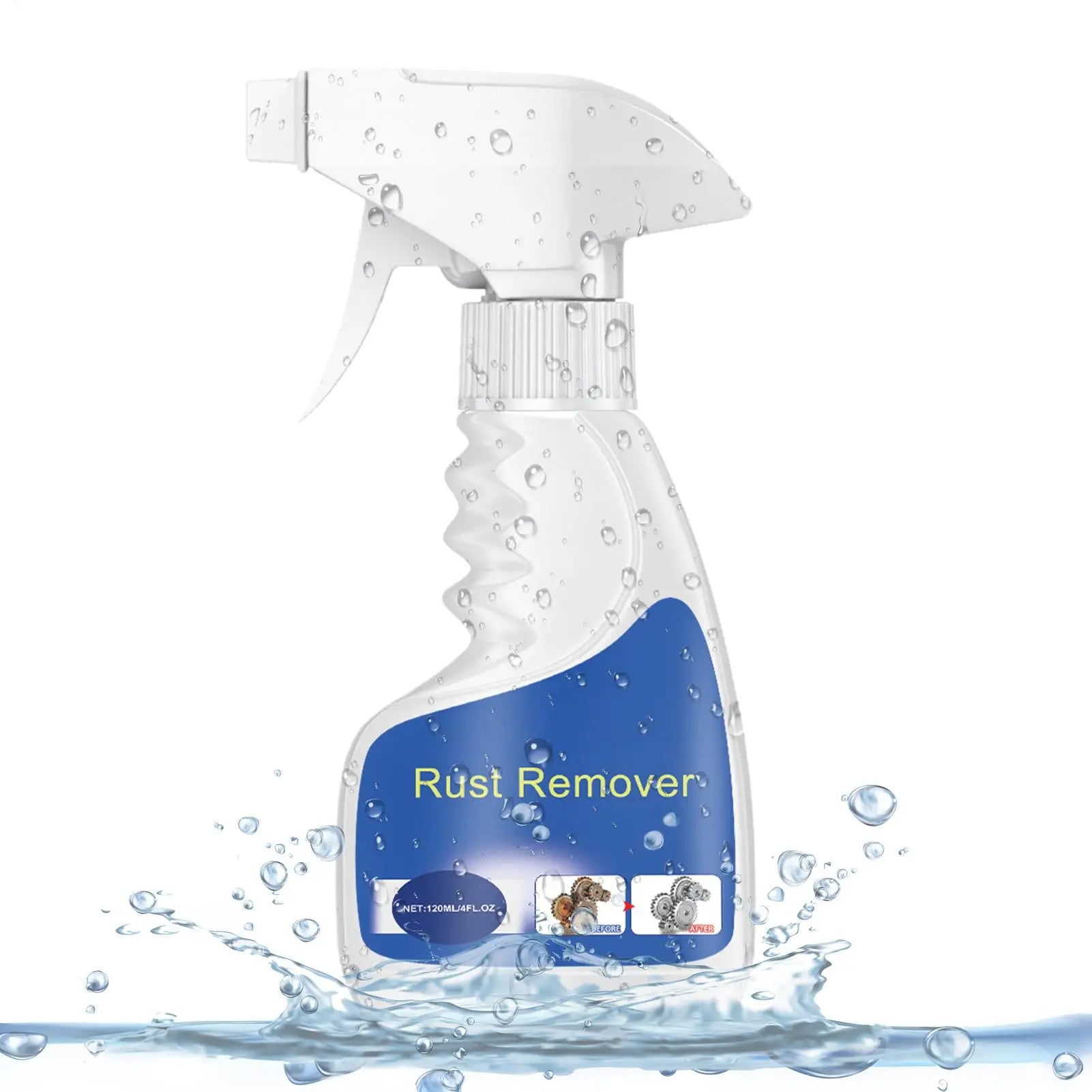 120ml Iron Rust Dust Remover Spray Metal Cleaner for Automotive Parts Tires Wheels Paint Prep Surface Restoration Tire Cleaner Oasis Select