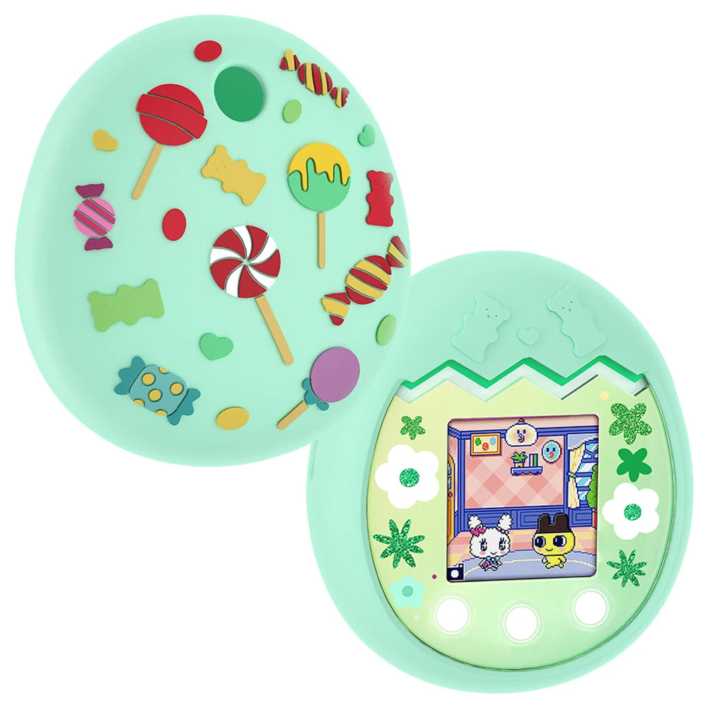 Protective Skin Sleeve Shell Anti-ScratchSilicone Case Protective Case with Hand Strap Anti-drop for Tamagotchi Pix Accessories Oasis Select Green B China Mainland
