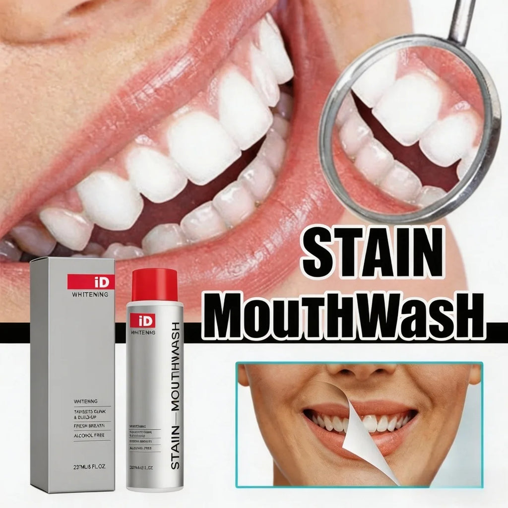 Stain Whitening Mouthwash Fresh Breath Remove Plaque Stains Enamel Safe Lasting Freshness Protect Gum Oral Care Oasis Select