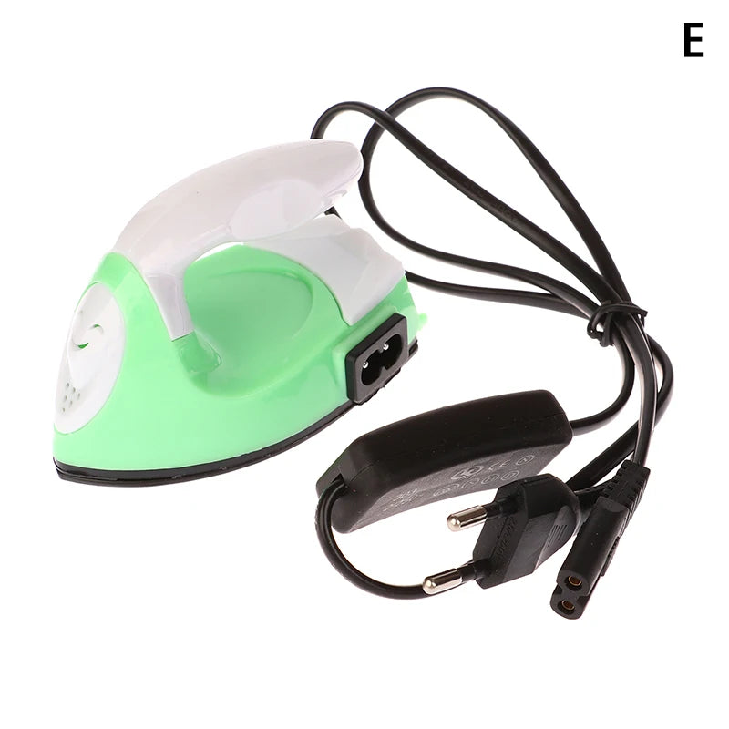 EU/US/UK Plug Mini Craft Iron Electric Iron Portable Handy Heat Press Diy Small Iron For Ironing Clothes Laundry Appliances Oasis Select E-EU