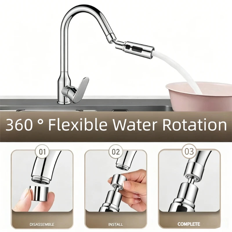 1pc Kitchen Faucet Aerator Faucet 3 Modes Bathroom Anti-splash Sprayer Kitchen Taps Anti-Splash Tap Booster Shower Filter Oasis Select