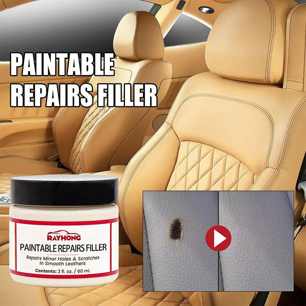 60ml Compound Leather Restoration Cream Car Repair Scratches Cleaner Sofa Seat Leather Complementary Refurbishing Cream Oasis Select