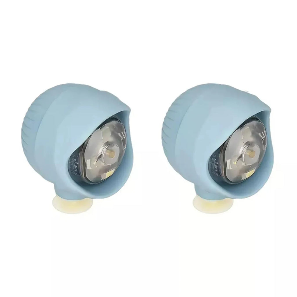LED Clog Shoe Lights – 2pc USB Rechargeable Waterproof Headlights Shoe Lights Oasis Select Cyan