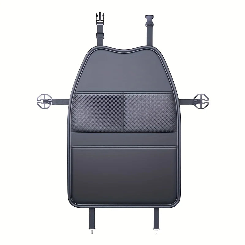 Car Seat Back Protector Anti-Kick Mat with Organizer | Universal