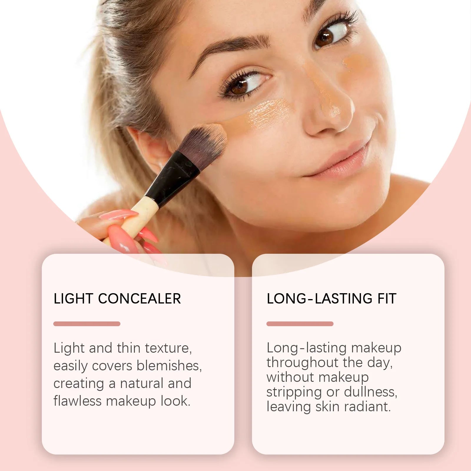 Concealer Face Foundation Liquid Long Lasting Waterproof Moisturize Oasis Select