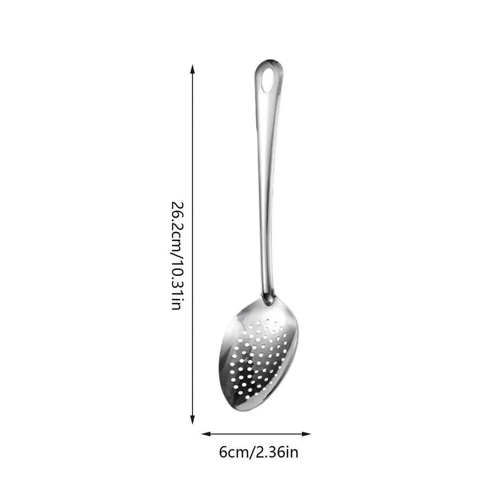 Stainless Steel Strainer Spoon 1PC Slotted Spoons Kitchen Colander Spoon Spoon Filter Strainer Food Scoop Skimmer Colander Oasis Select 1PC