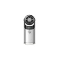 2026 Mini Ice Cooling Handheld Fan Semiconductor Turbo 100 Speed 3600mAh Rechargeable LED Display Portable Aluminum Neck Desktop Oasis Select Silvery