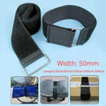 50mm Width Nylon Velcro Cargo Straps Heavy Duty Luggage Lashing Straps For Motorcycle Car Outdoor Camping Travel Accessories Oasis Select 80cm