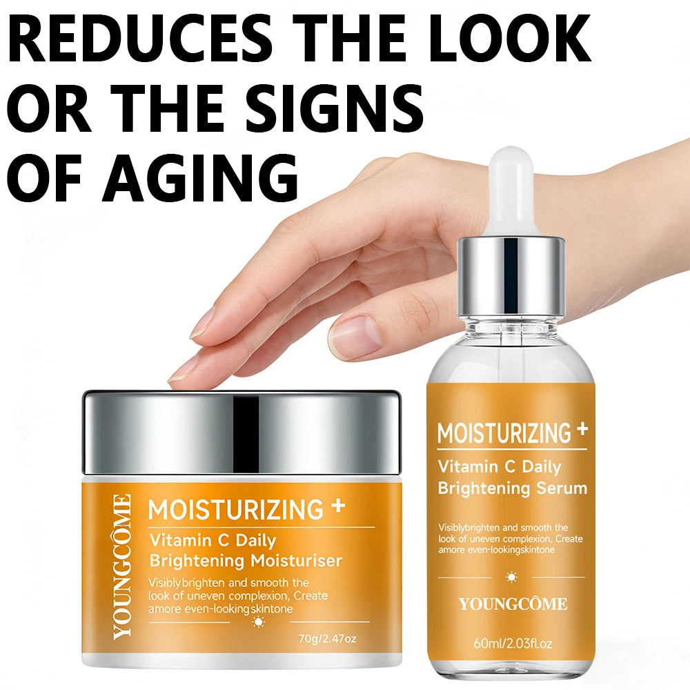 Vitamin C Serum & Moisturizer Set – Brighten & Hydrate Skin