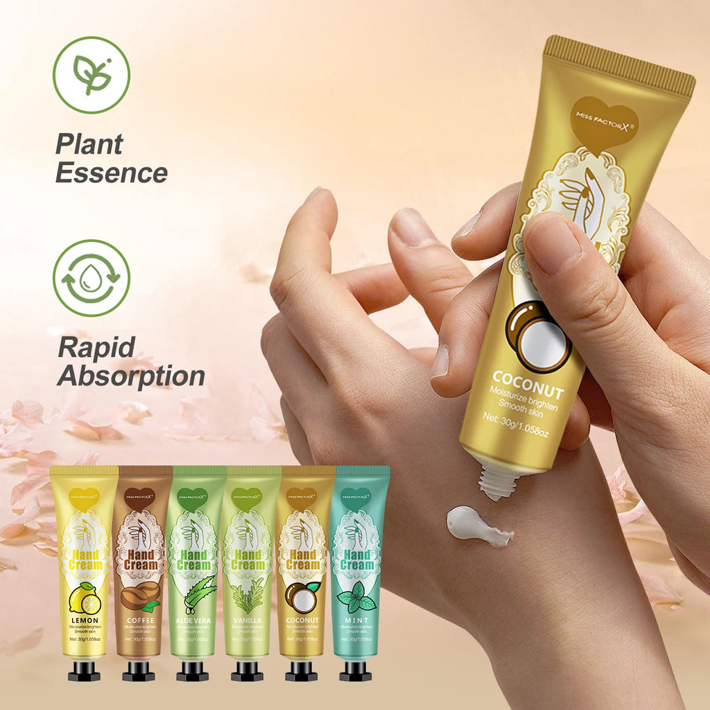 6 sets/box wedding companion gift set, hand cream set lip balm set, love thank you card and love gauze bag, party gift distribut Oasis Select