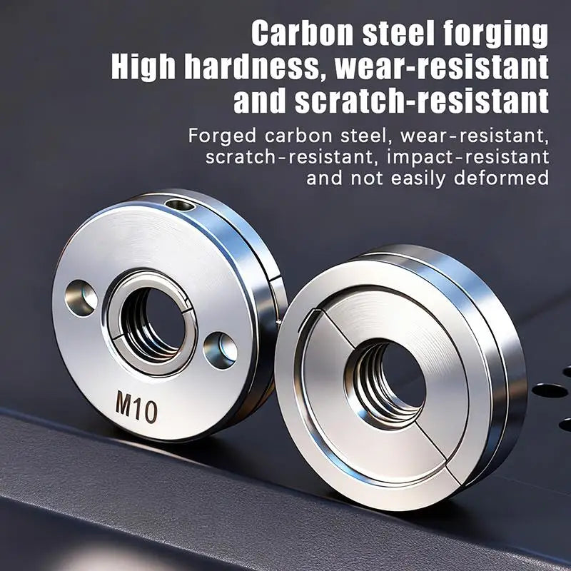 1pcs Flange Nut Thickened Anti Lock Angle Grinder Flange Plate for 100mm M10 High Hardness Clamp Removal Tool for Grinder Oasis Select
