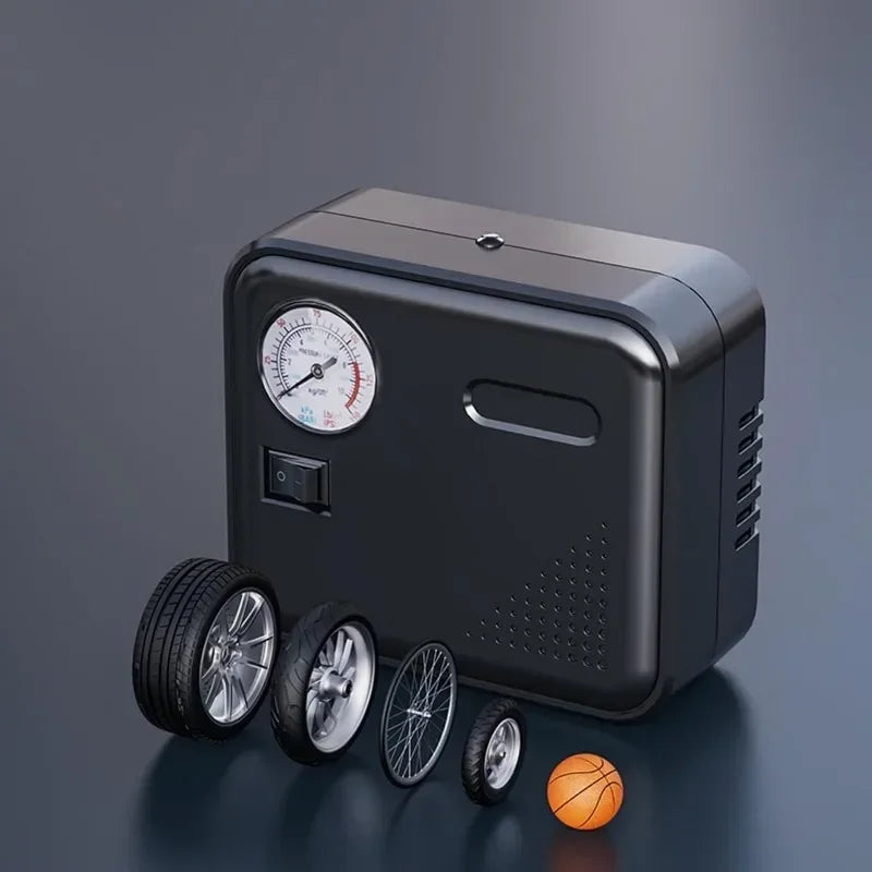 Car Tire Inflator DC 12V Car Air Compressor Auto Air Pump Pointer Type Tire Pressure Display Electric Tire Pumps with Light Oasis Select