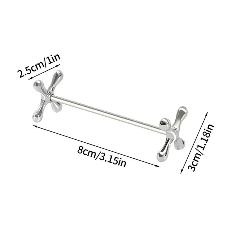 Durable Plum Shape Chopstick Holder Stainless Steel Metal Tableware Stand Fork Storage Holder Art Craft Table Decoration Oasis Select
