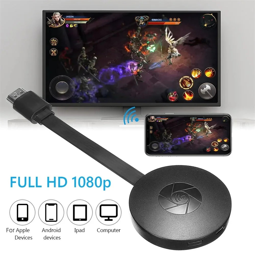 Wireless HDMI Mirroring Multiple Device Mobile Phoneconnected To TV HD 1080P Projection Computer Ipad WIFI Live Screen Projector Oasis Select