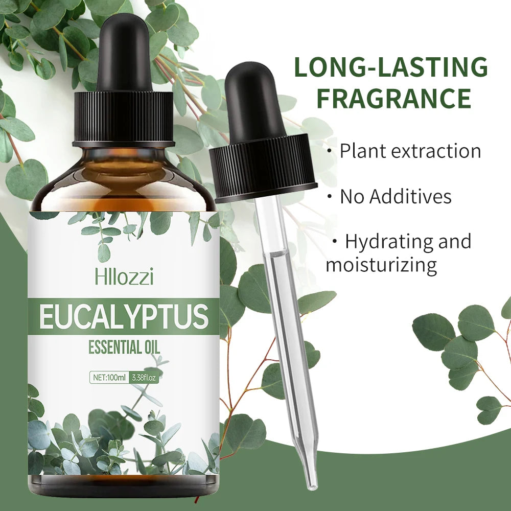Hllozzi Eucalyptus Essential Oil – Nourishing Massage Oil