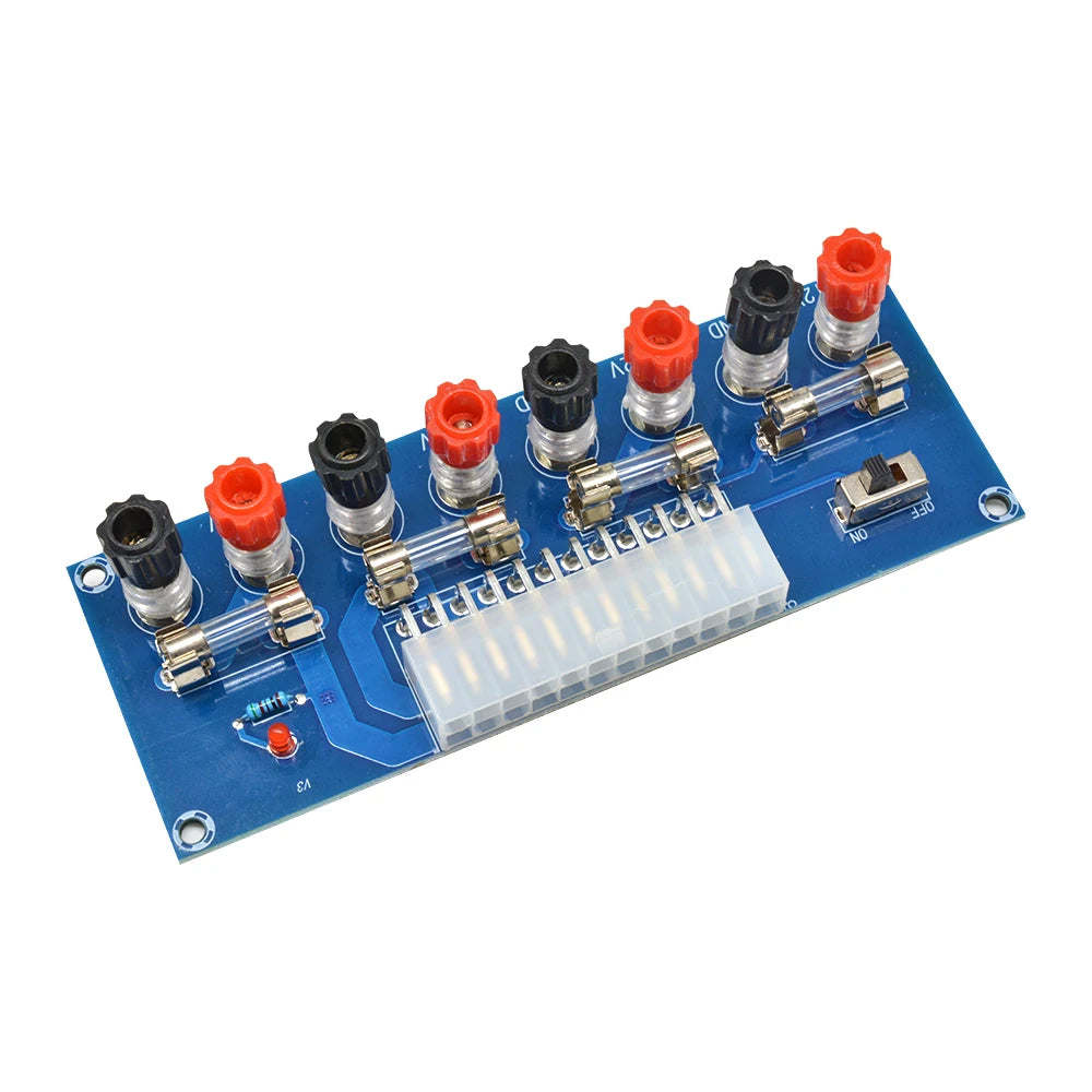 XH-M229 ATX Power Supply Adapter Board, 3.3V 5V 12V Output Terminal Module with On/Off Switch & Fuse for PC Power Supply Oasis Select