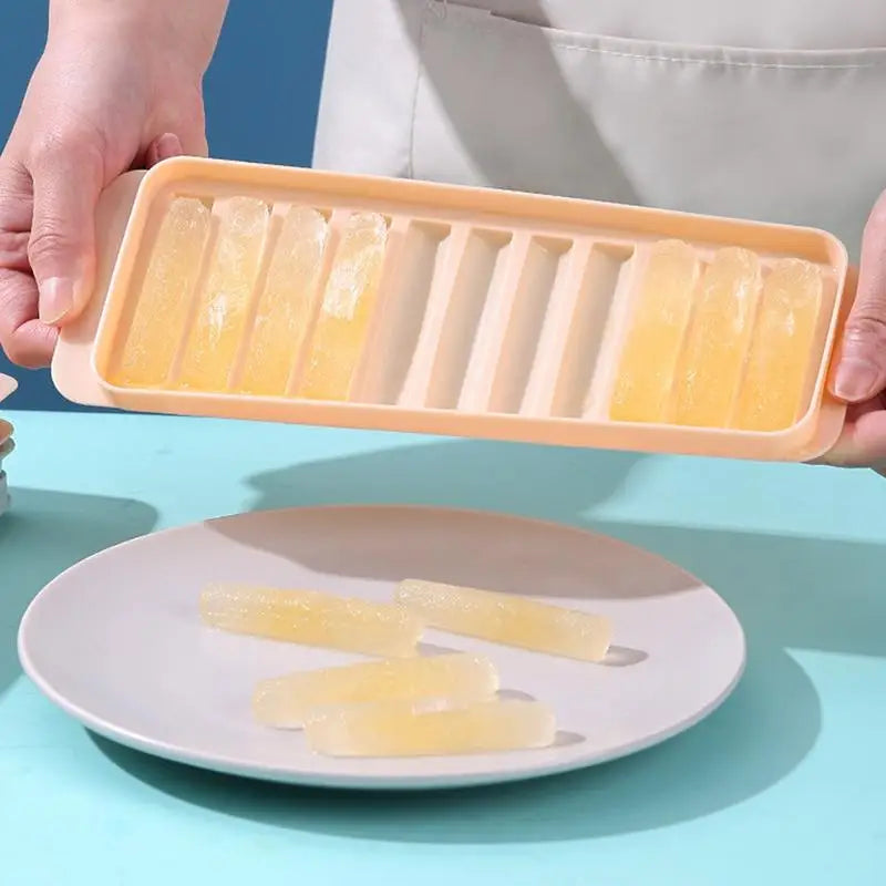 Ice Tray Long Ice Bar Mould Chilled Beverage Accessories Cold Drink Making Tool Ice Bar Maker with Lid Iced Beverage Making Tool Oasis Select