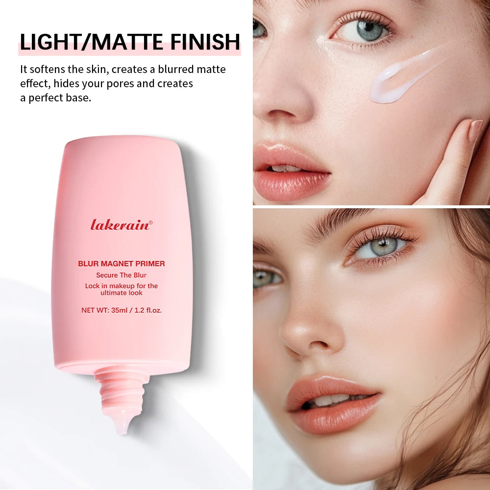 Lakerain Blur Magnet Primer Matte Finish Moisturizing Under Makeup Firming Skin Base Smooth Application Light Texture Primer Oasis Select