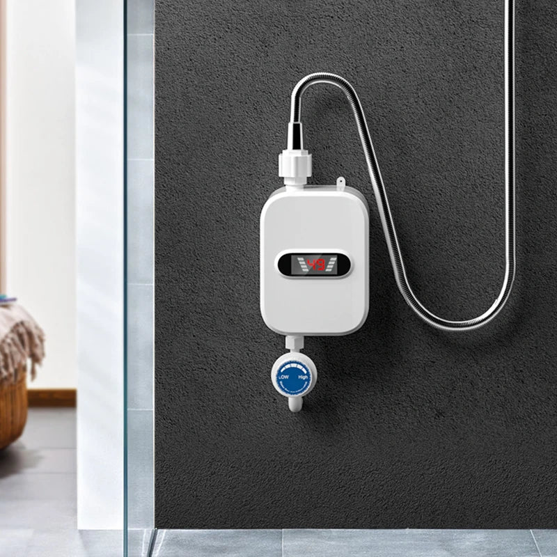 3500W Electric Mini Instant Hot Water Heater Bathroom Faucet Tap Heating 3 Seconds Instant Water Heater Shower Head Set Oasis Select