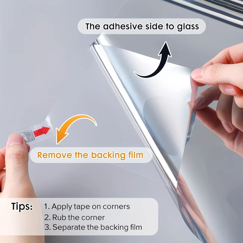 Home Balcony Sunshade Film One-Way Vision Window Sticker Privacy Window Film Heat Insulation Film UV Protection Window Film. Oasis Select