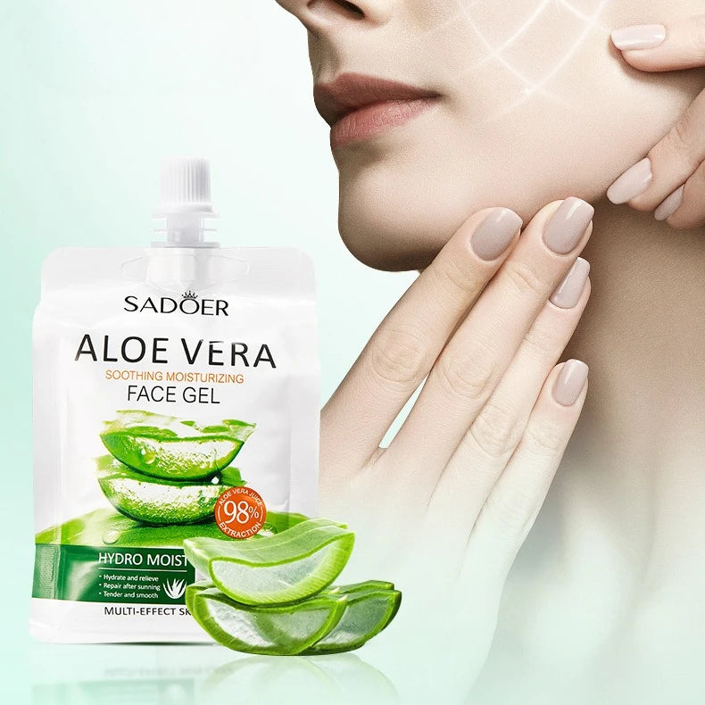 Soothing Aloe Vera Gel For Face & Body Hydrating Moisturizing Repairing Sunburn Relief Acne Care For Sensitive Skin Brightening Oasis Select