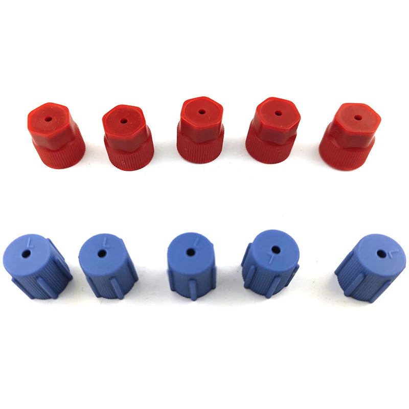 Hot 10Pcs/Set R134a Cap A/C Cap 13mm And 16mm Car Air Conditioning Service AC System Charging Port Caps Low Side And High Side Oasis Select 1