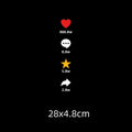 Comment Like Forward Collection Funny Window Decorative Stickers Decals For Rear Mirror Windshield Waterproof Car Sticker Oasis Select A1