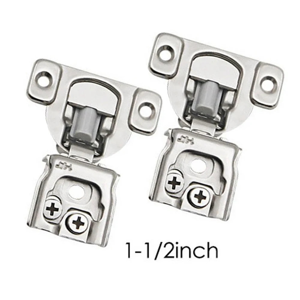 Three-dimensional Adjustable Hinge Short Arm Hinge Silent 1/2 Inch American Hinge Cabinet Door Panel Buffer Damping W/Screws Oasis Select 38.1mm