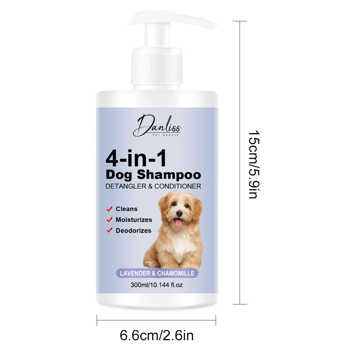 Pet Shampoo for Cats & Dogs – Odor Removal & Softer Coat