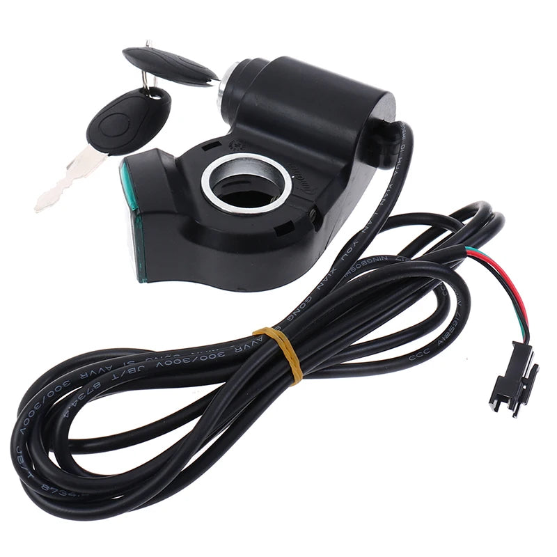 Electric Bicycle Thumb Throttle Voltmeter Digital Voltage Display Switch Power With Key Lock E-Bike Finger Thumb Throttle Oasis Select