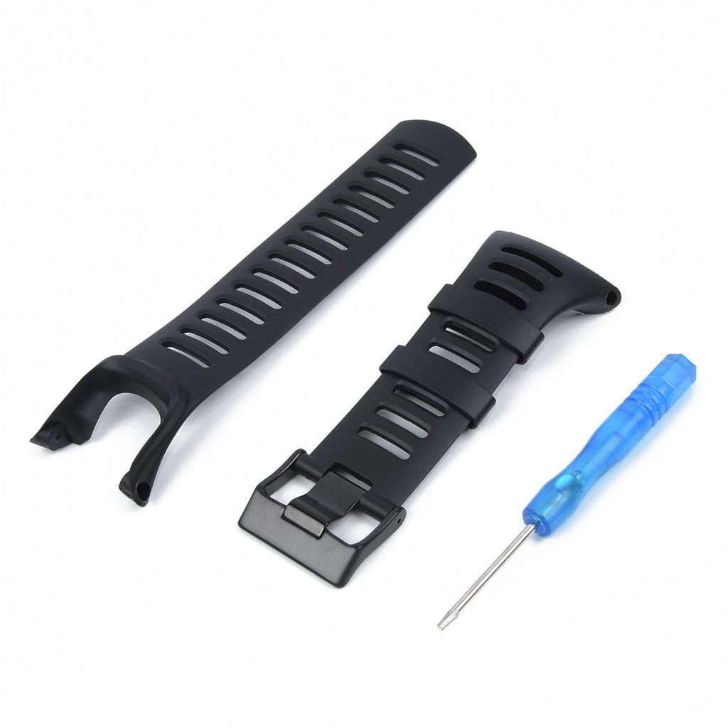 Rubber Watch Strap Stainless steel clasp Screwdriver For SUUNTO Ambit2 S Ambit2 Red and Ambit3 Black SS019474000 Oasis Select