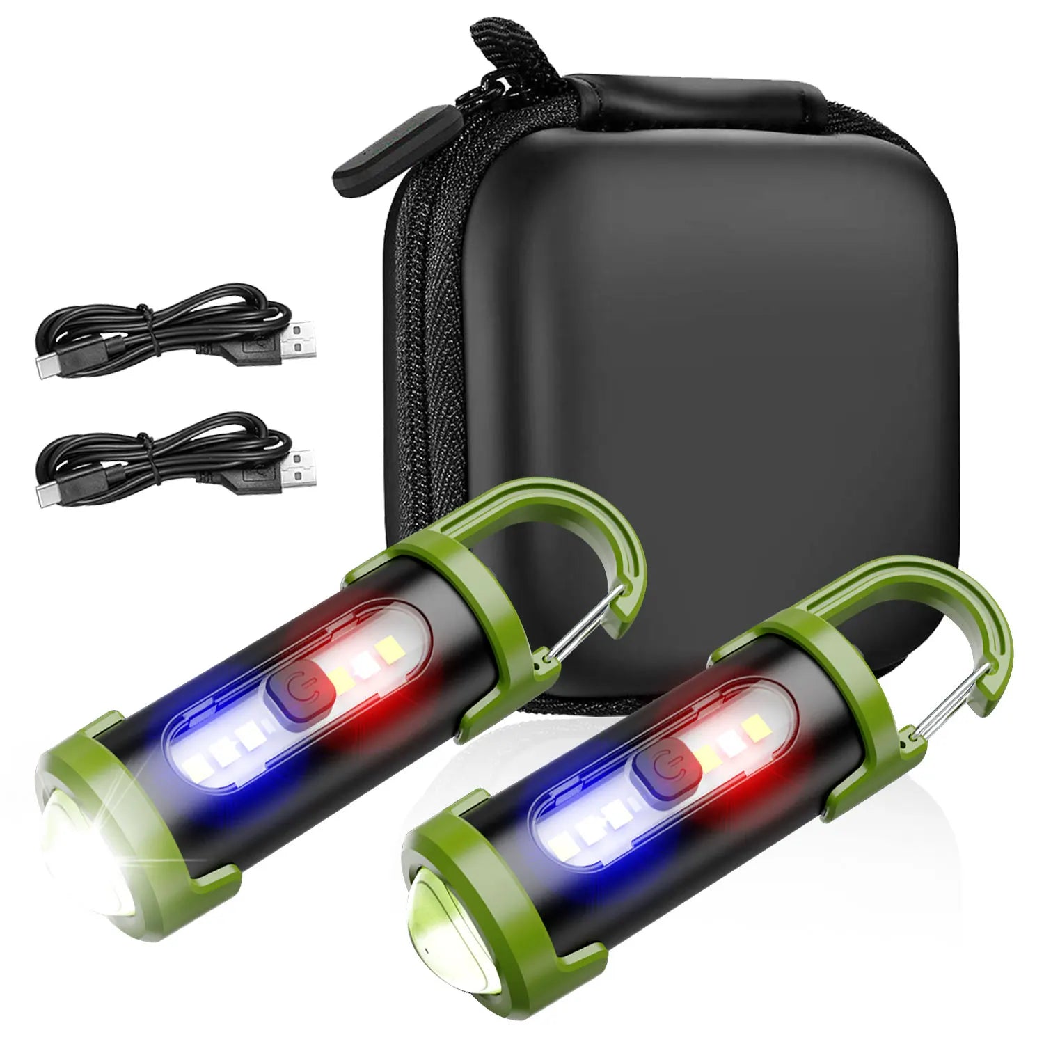 Mini Rechargeable COB Keychain Flashlight 800 Lumen EDC