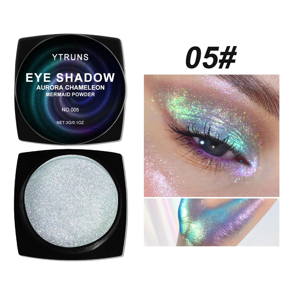 Chameleon Multichrome Eyeshadow – Color-Shifting Pressed Pigment