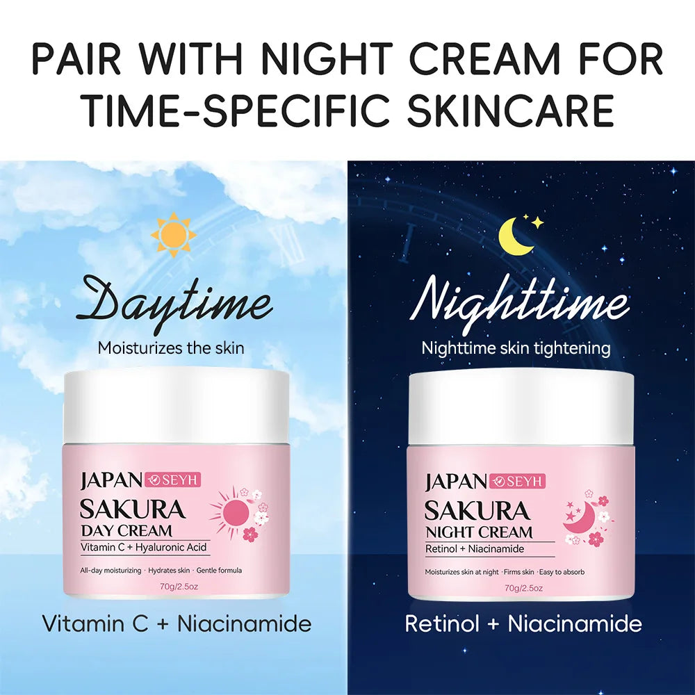 Day Night Repair Cream Rich in Retinol 20% Vitamin C 5% Niacinamide Hydrating Tightening Moisturizing Anti-Aging Skincare Set Su Oasis Select