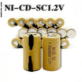 1.2V Battery SC Rechargeable Battery 1.2V 2800mAh Sub C NI-CD Cell With Welding Tabs for Electric Drill Screwdriver DIY BATTERI Oasis Select 20 PCS