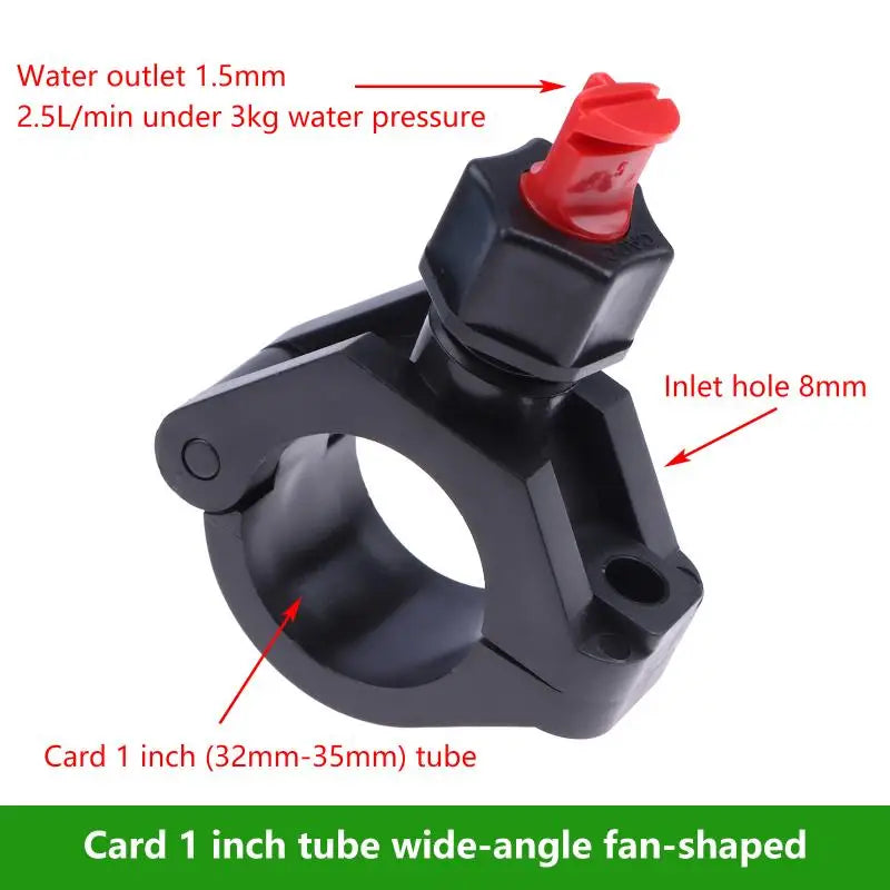 Quick Release Clip Flat Fan Nozzle Wide Angle Eyelet Spraying Clamp Fast Change For Vehicle Washing Industrial Use Oasis Select 1 inch