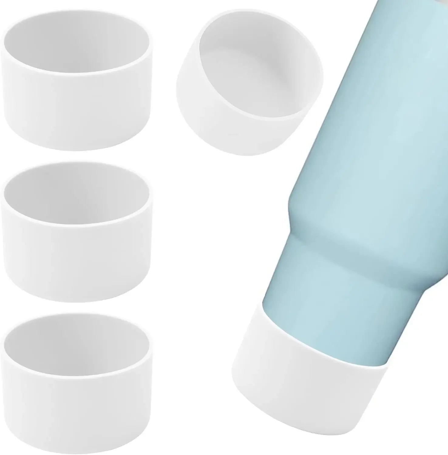 75mm muti color silicone cup protection case storage vacuum bottle compatitable for Stanley 30/40oz anti slip scratch resistant Oasis Select 1pcs white