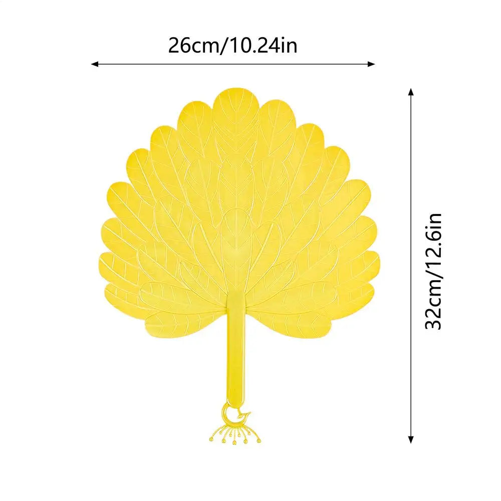 1PC Plastic Artificial Palm Leafs Fan Portable Cool Handheld Fan Artistic Home Decorations Summer Cooling Fan Photo Props