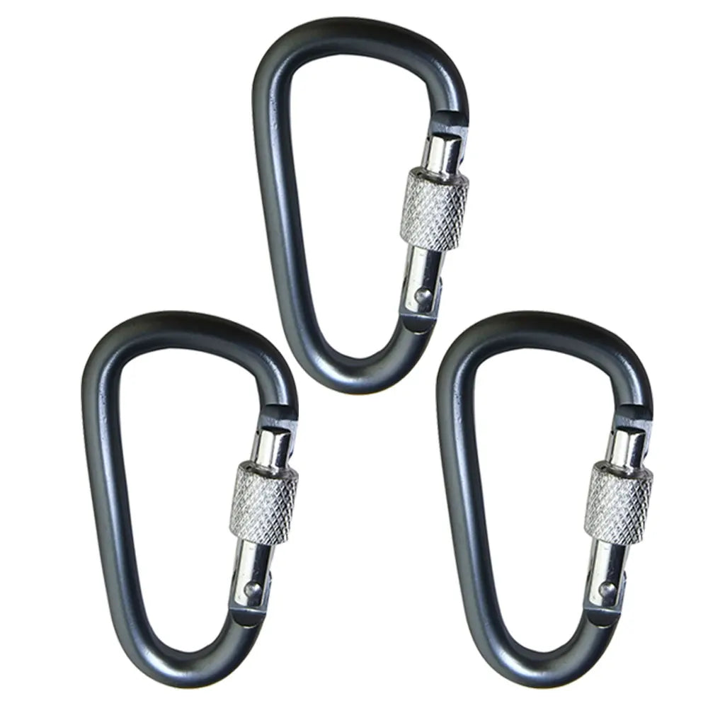 1-10PC Carabiner Set Camping Survival EDC Daily Keychain Tourist Hooks Fishing Carbin Tactical Hook Outdoor Karabiners Clip Oasis Select 3 Pieces