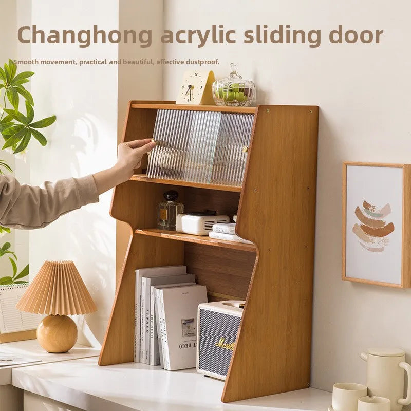 Nanzhu Bookshelf Desktop Student Desk Storage and Organizing Rack Simple Table Multi-layer Table Small Shelf Oasis Select