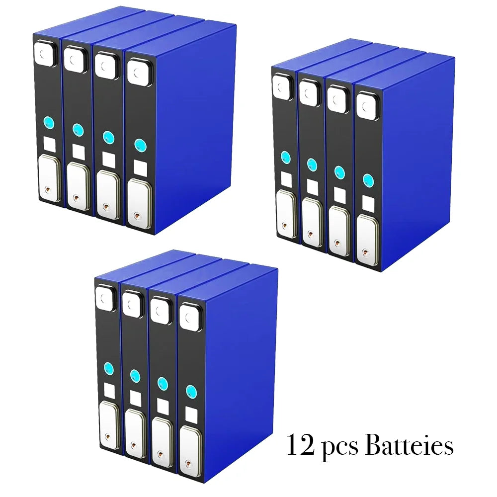 Grade A 3.2V 30Ah LiFePO4 Battery - 8000 Cycles, Suitable for 12V/24V/48V/60V Solar, Campers, Golf Cart, Yacht Oasis Select 12 pcs batteies