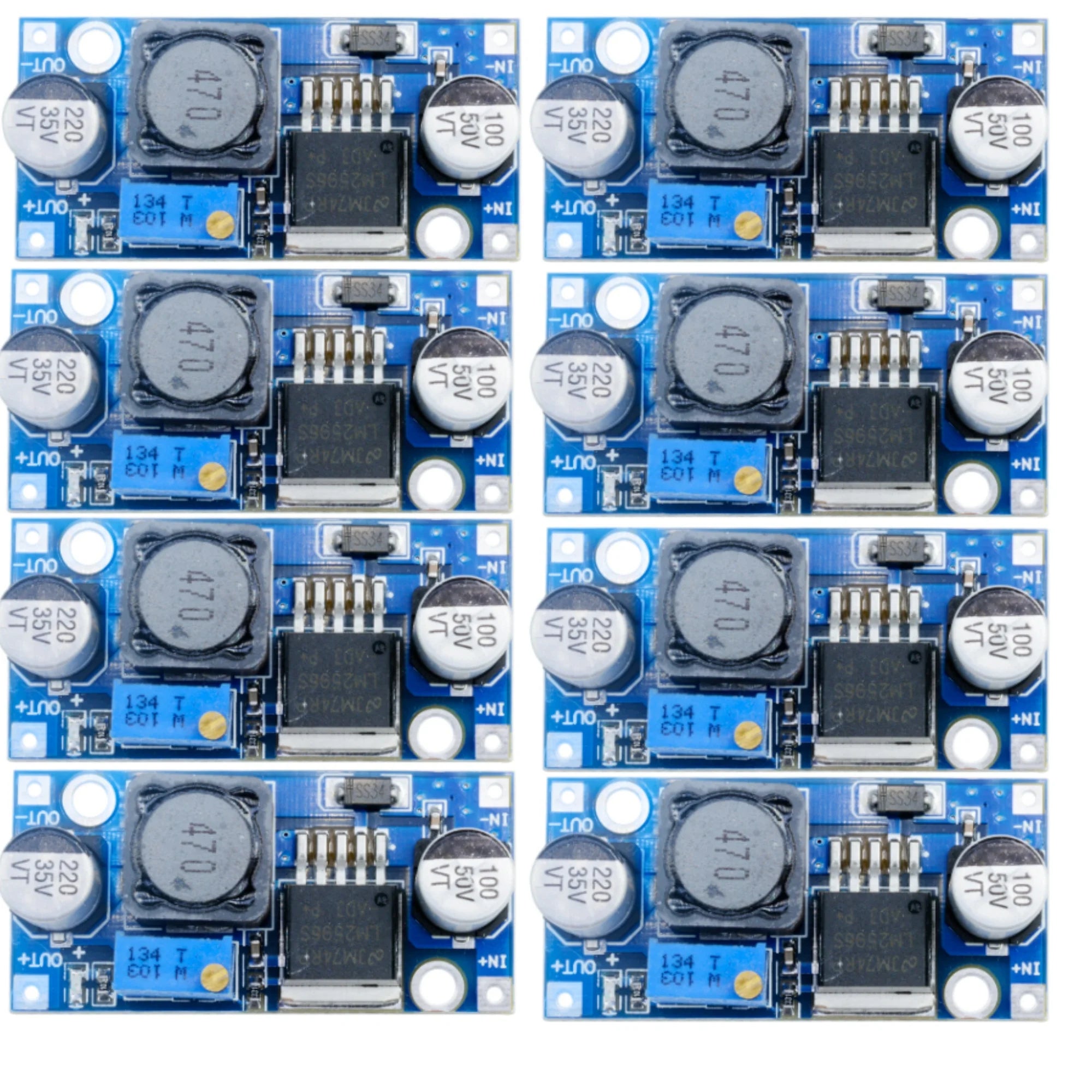1/5/10pcs LM2596 DC-DC Adjustable Buck Converter 3.2V~35V to 1.25-35V Power Supply Step Down Voltage Regulator Module Oasis Select