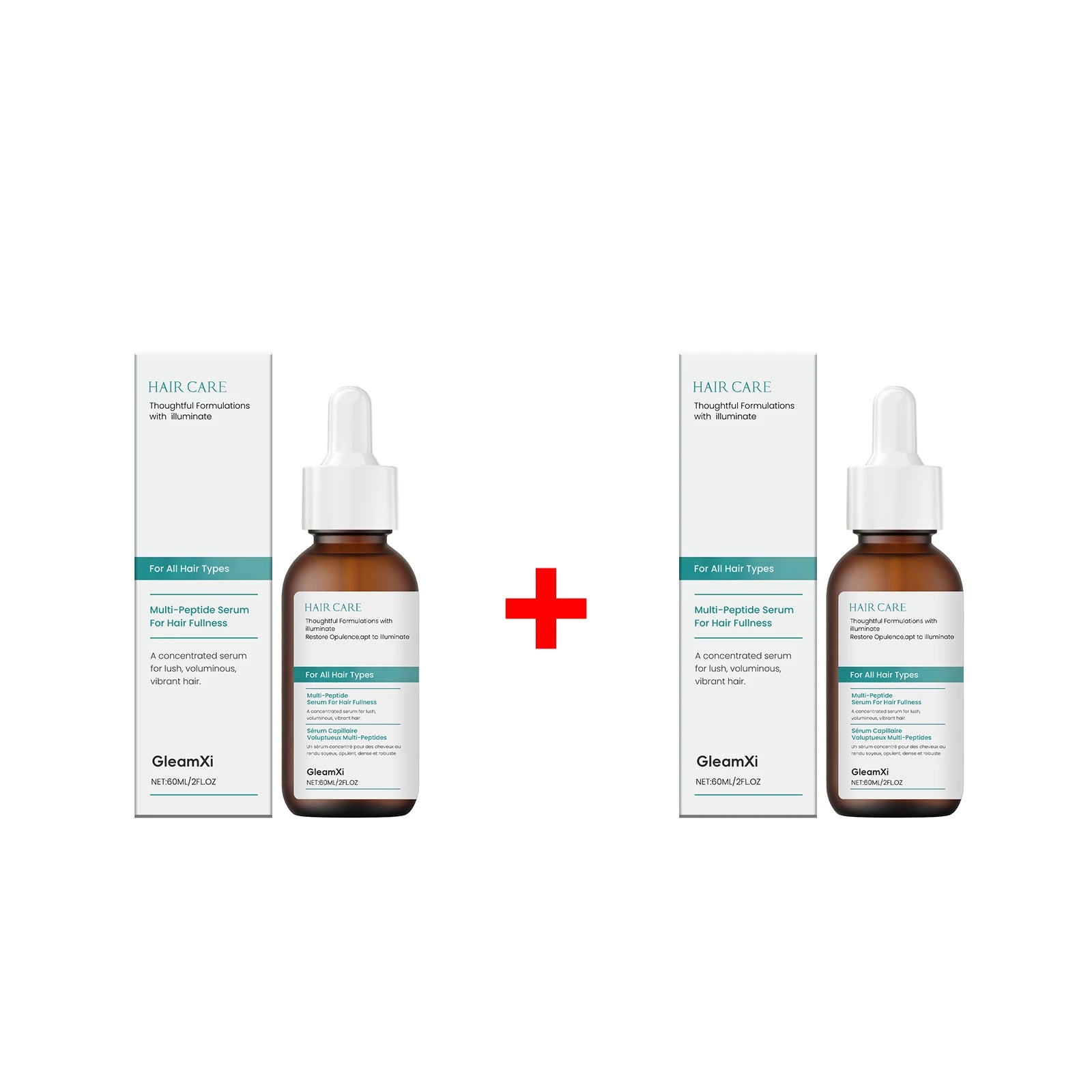 Gleamxi Multi Peptide Hair Serum – Anti-Frizz & Thickening