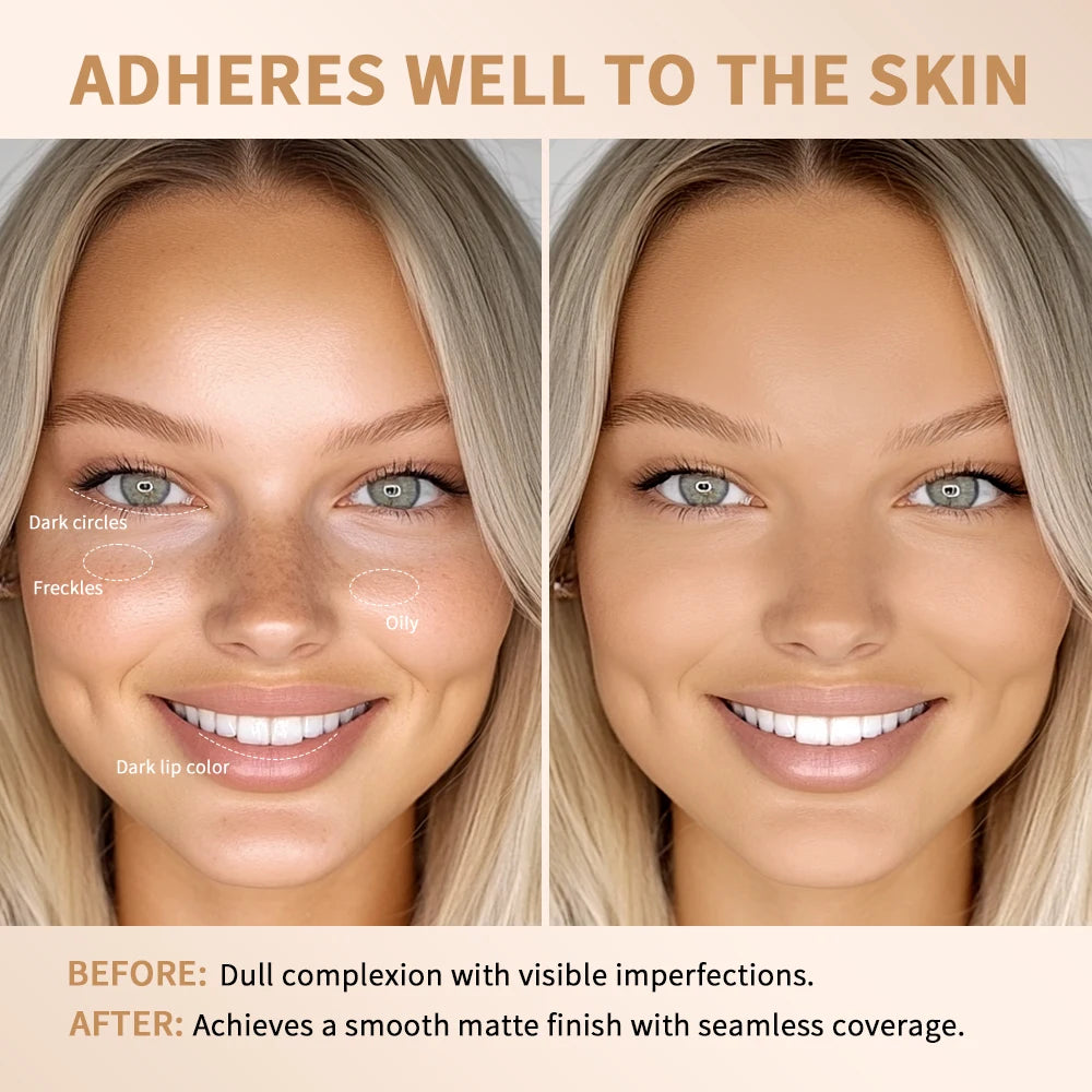 Skin Tint Foundation Stick with Brush Multi Use Matte Waterproof Long Lasting Oil Control Thin Coverage for Blemishes Concealer Oasis Select