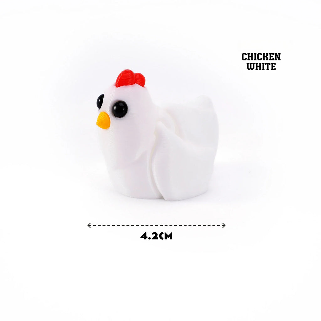 3D Printed Mini Animals Multi-Joint Rotatable Fidget Toys Office Desk Decoration Home Decor Animal Model Figurine Kid Gift 피규어 Oasis Select chicken