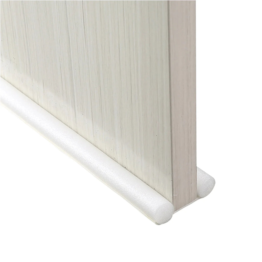 Adjustable Door Bottom Seal Strip Weather Strip Under Door Draft Stopper Thicker Anti-Cold Gap Blocker Sealing Weather Strip Oasis Select White-B